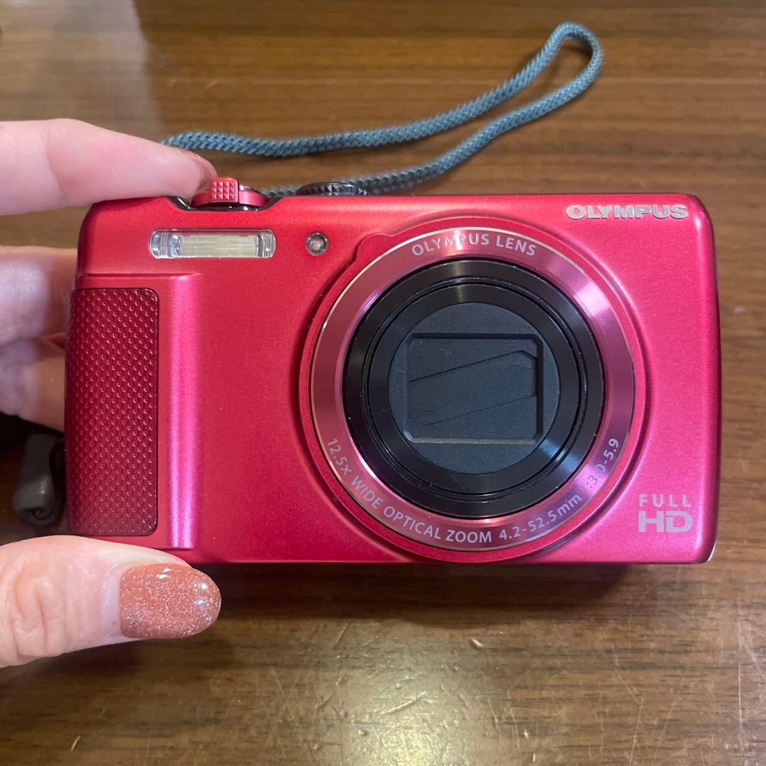 【美品】OLYMPUS SH-21 レッド デジタルカメラ か