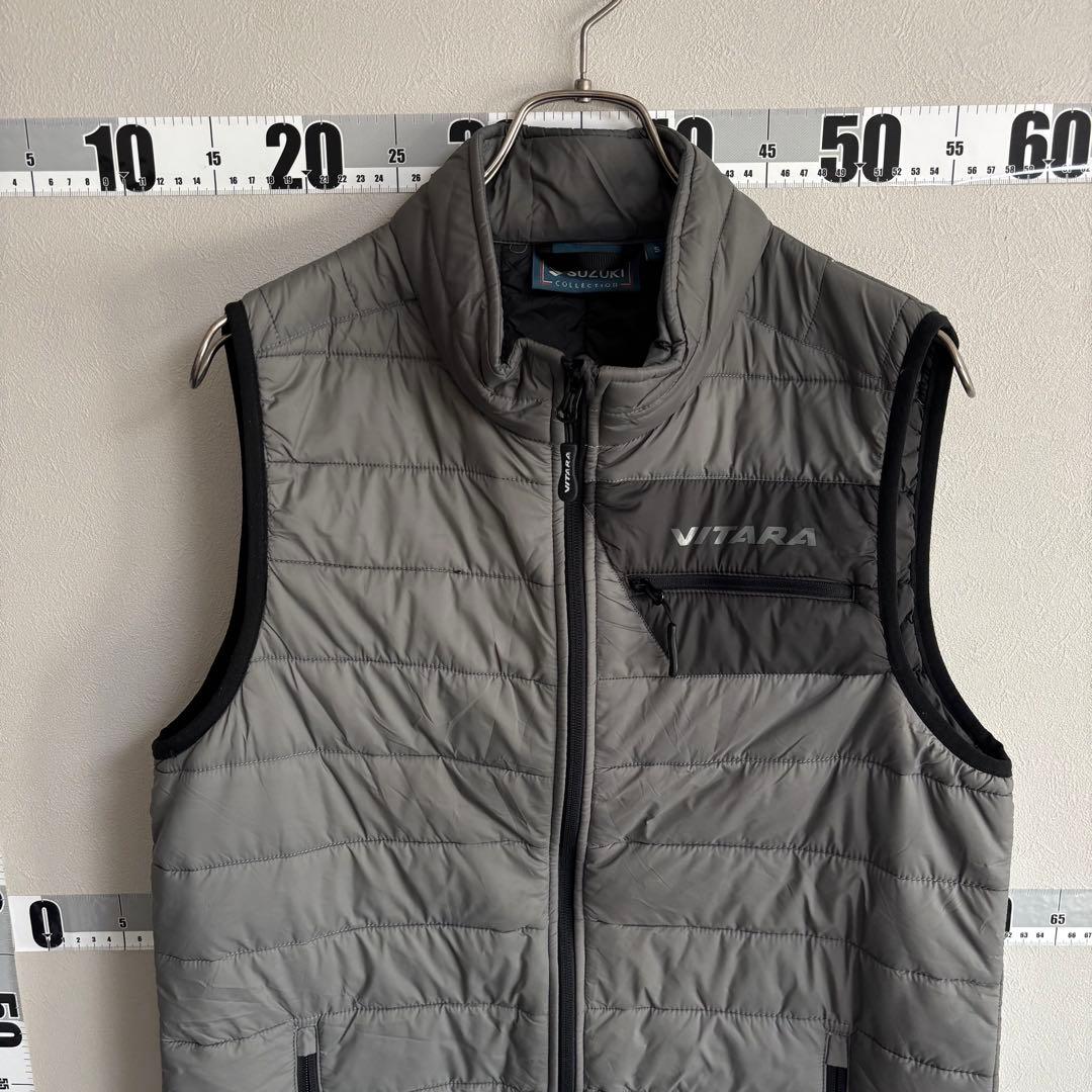 SUZUKI スズキ ベスト ブルゾン レーシング S 企業ロゴ グレー 灰色