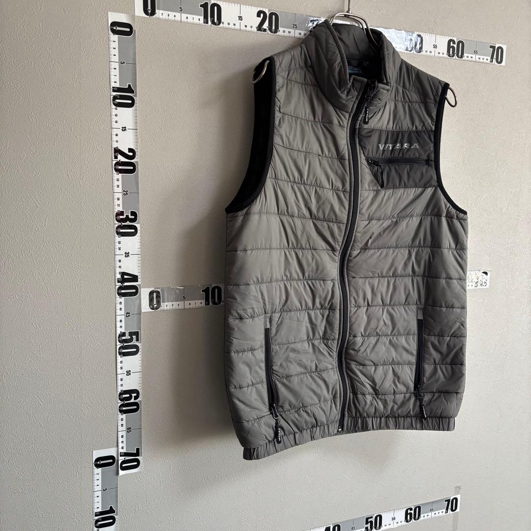 SUZUKI スズキ ベスト ブルゾン レーシング S 企業ロゴ グレー 灰色