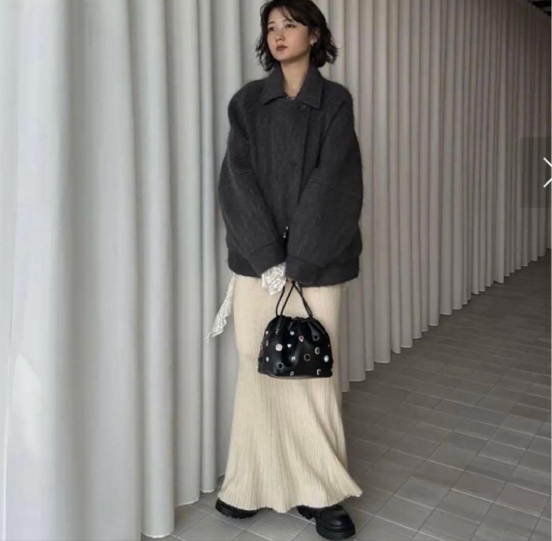 AMERI UND MOHAIR SHAGGY FLIGHT JACKET新品