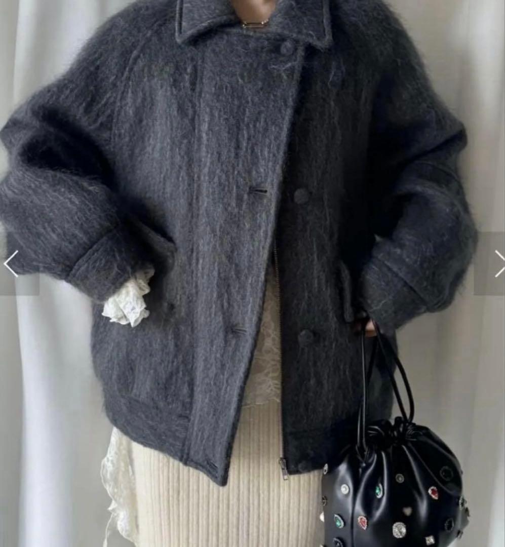 AMERI UND MOHAIR SHAGGY FLIGHT JACKET新品