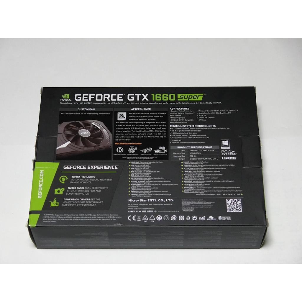 MSI グラフィクボード GTX 1660 SUPER AERO ITX OC