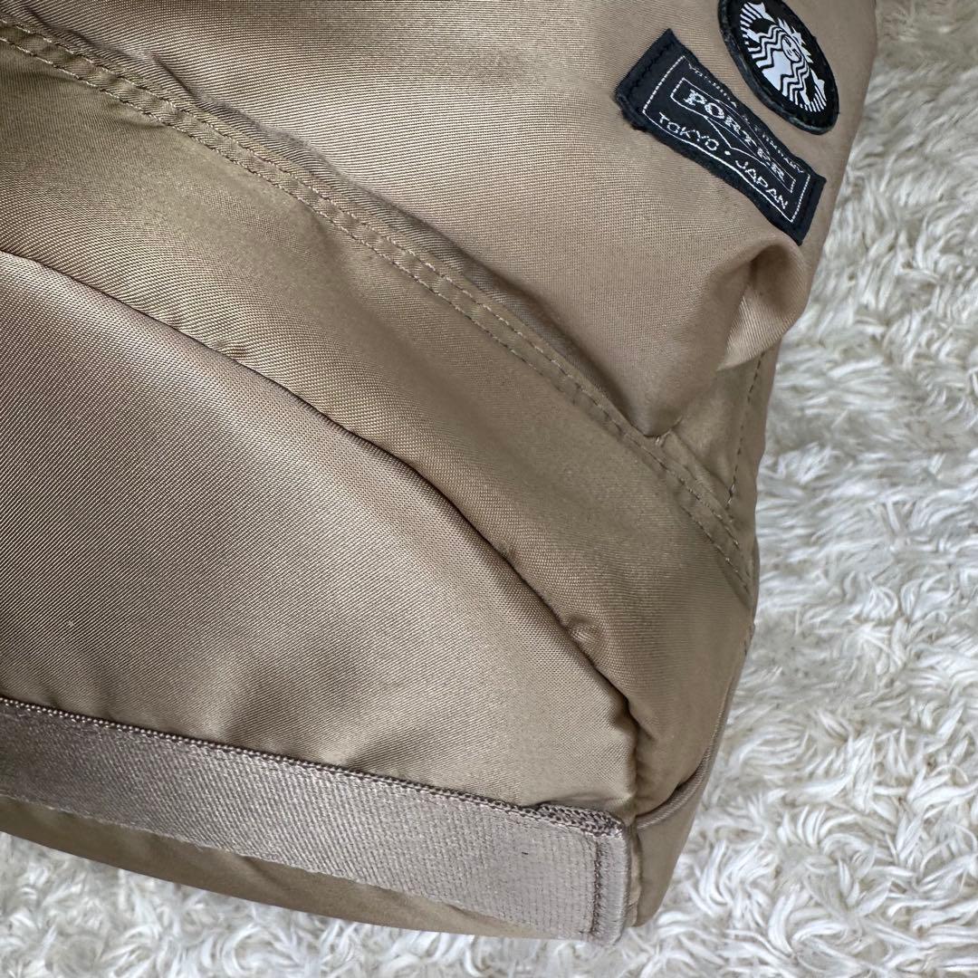 【希少品】PORTER×スタバヘルメットバッグ ラテベージュ コーヒービーン