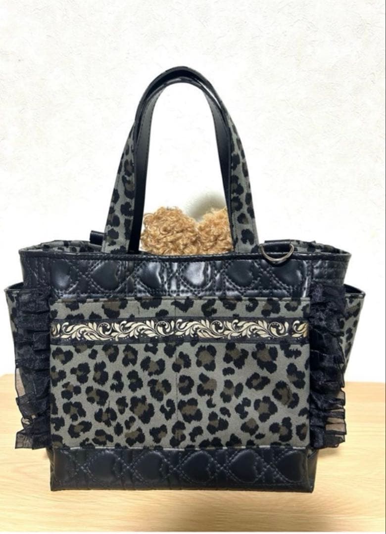 し*ん様 コヤンイサムチョン　バンドメイドサイドポケット付き　トートバッグフリル