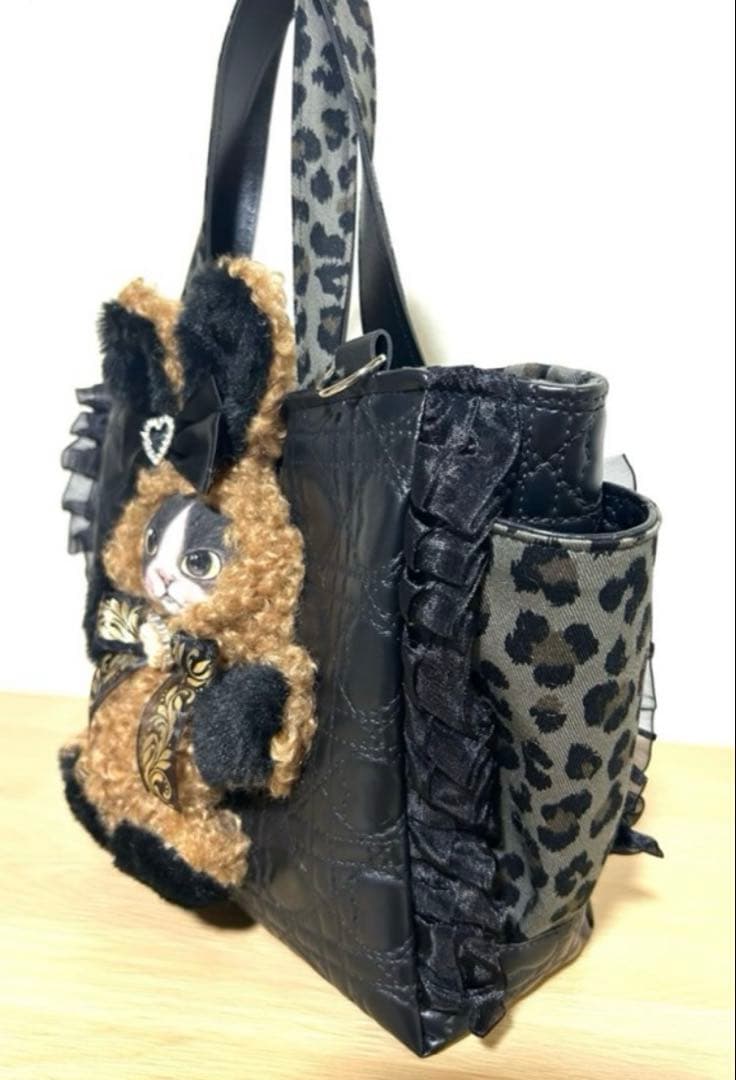 し*ん様 コヤンイサムチョン　バンドメイドサイドポケット付き　トートバッグフリル