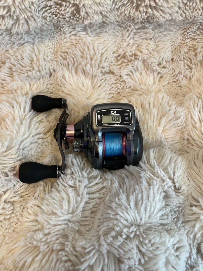 左巻き　カウンター付きリールセット【紅牙 ICS 103 MAX DLC】