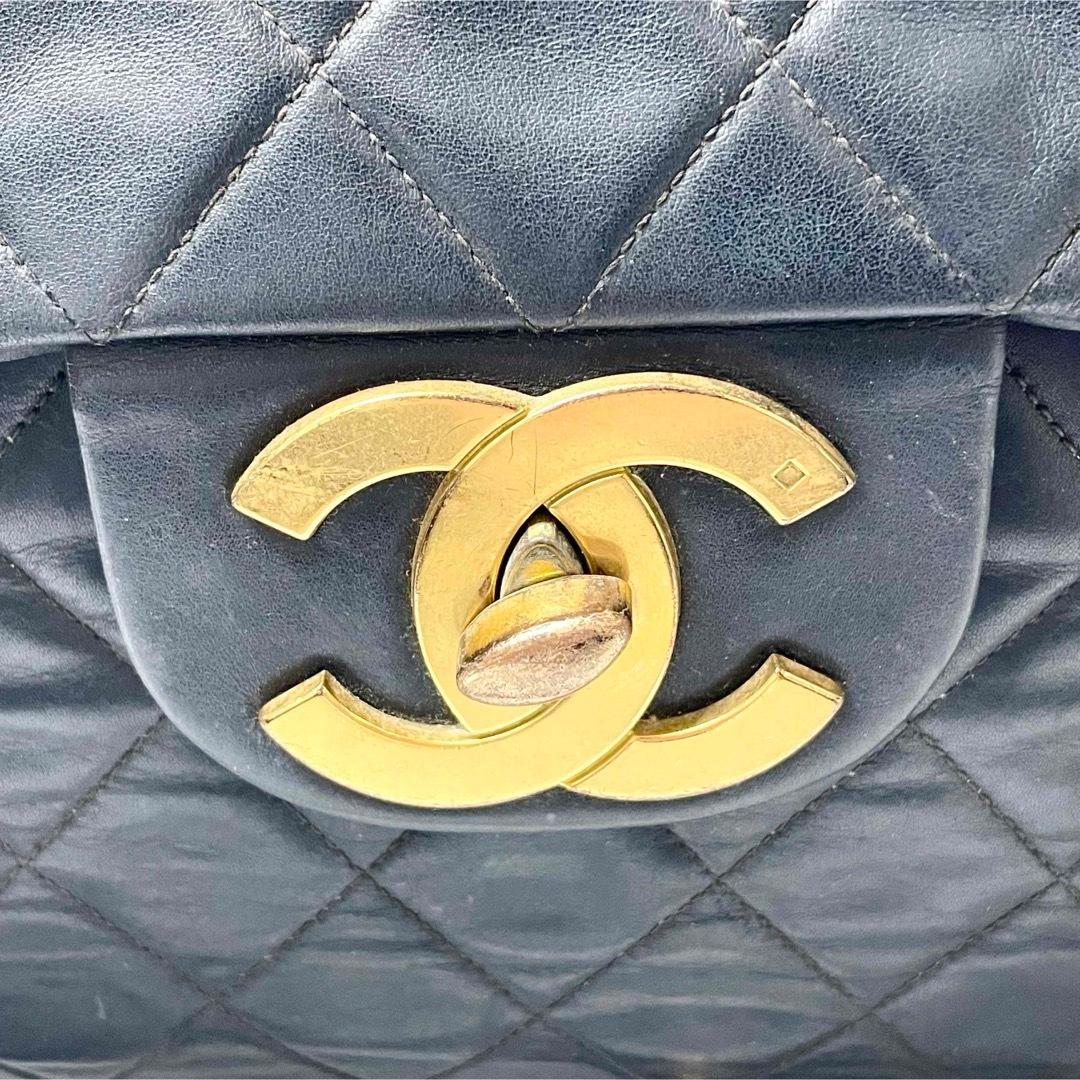 フォーキーシャネル　デカマトラッセ34 ラムスキン　ダブルチェーン