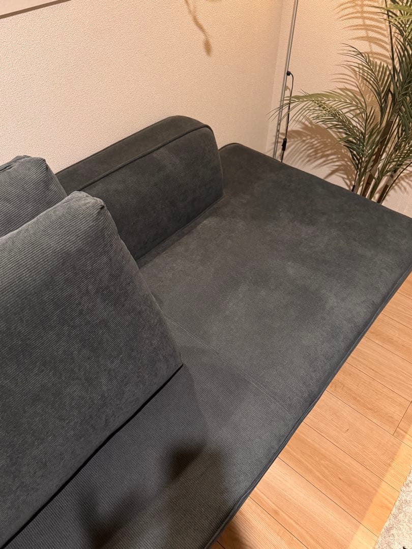 【送料込】コーデュロイ カウチソファ ( 2人掛け、3人掛け )