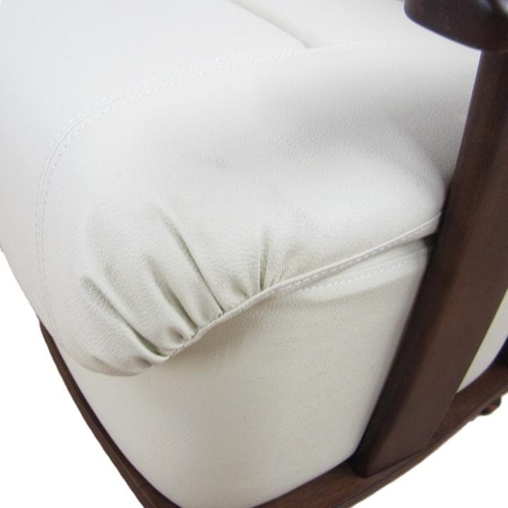 アイボリー 合成皮革 1人掛けソファ　ハイタイプ用コタツソファー　美品　未使用