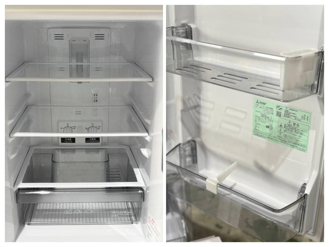 ■MITSUBISHI■冷蔵庫　MR-P15E2H-W　146L　2022年製