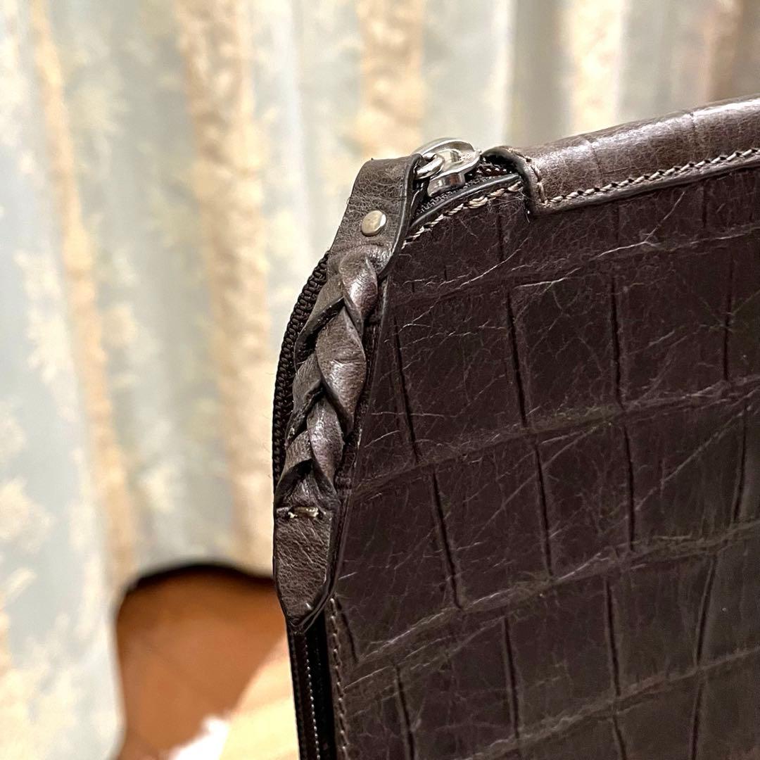 ✨希少✨新品✨SICONS シコンズ タブレットケース クロコ型押し カーキ色