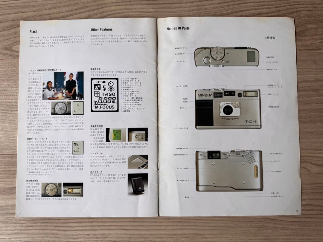 【美品】ミノルタ MINOLTA TC-1 コンパクトフィルムカメラ