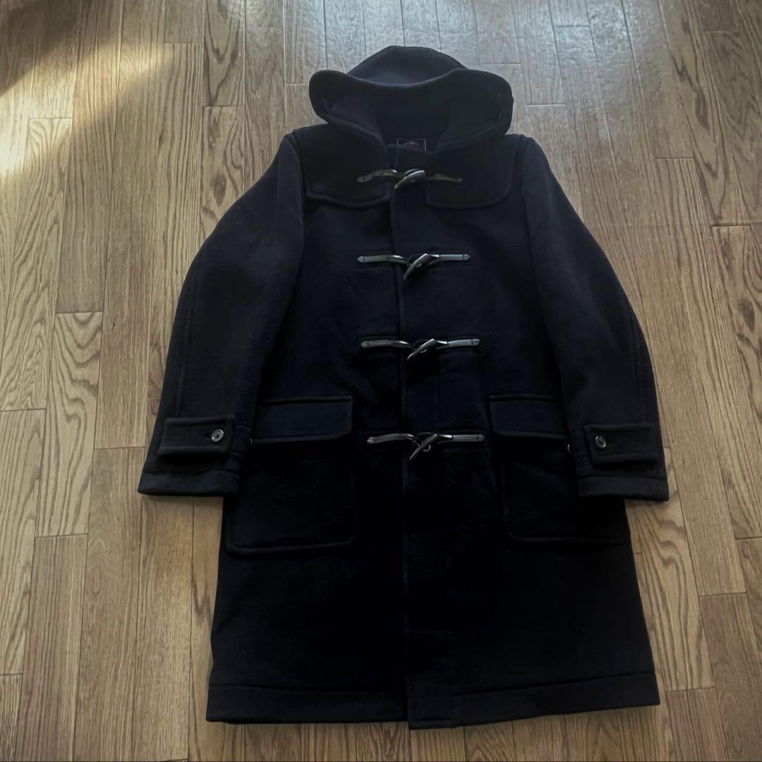 ＬサイズJ.PRESS ダッフルコート日本製 ネイビー フード付 ジェイプレス