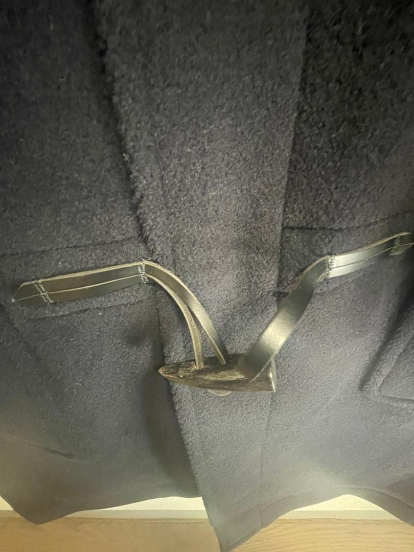 ＬサイズJ.PRESS ダッフルコート日本製 ネイビー フード付 ジェイプレス