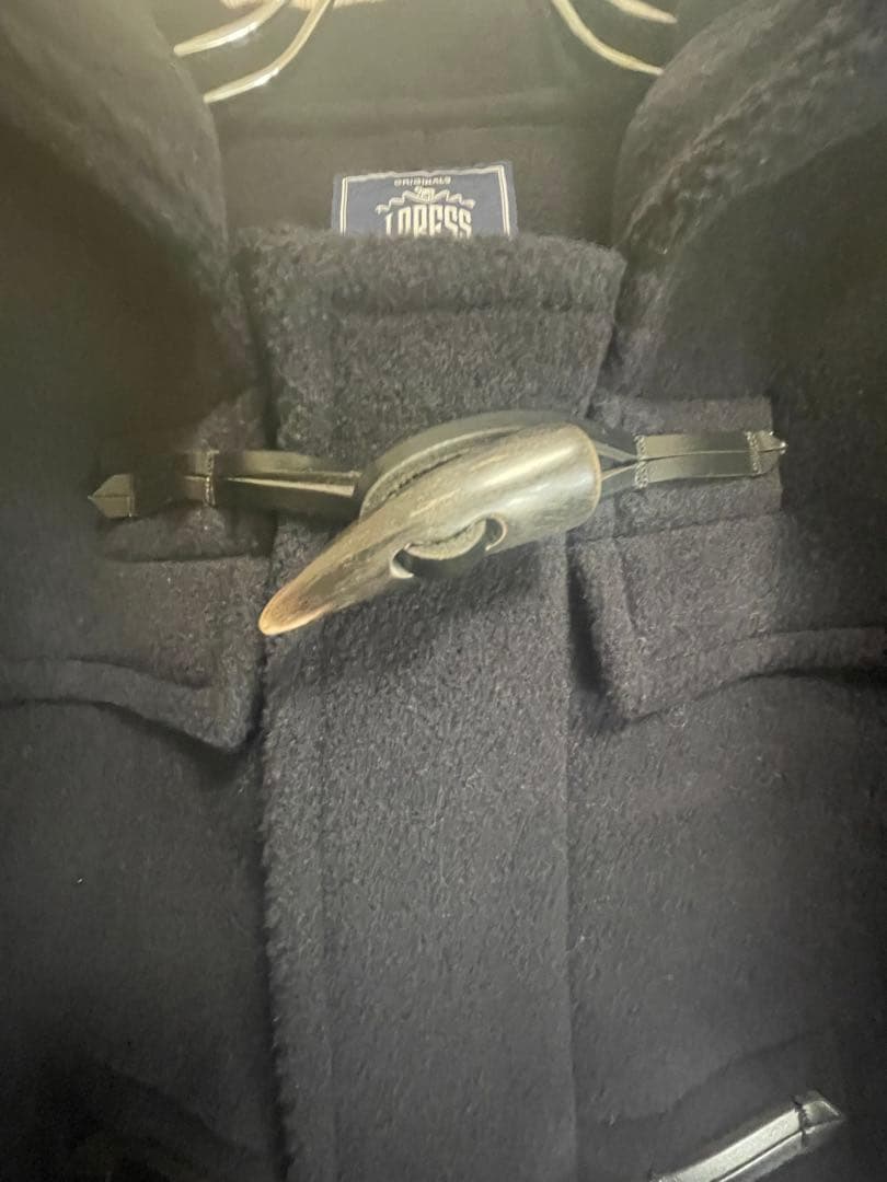 ＬサイズJ.PRESS ダッフルコート日本製 ネイビー フード付 ジェイプレス