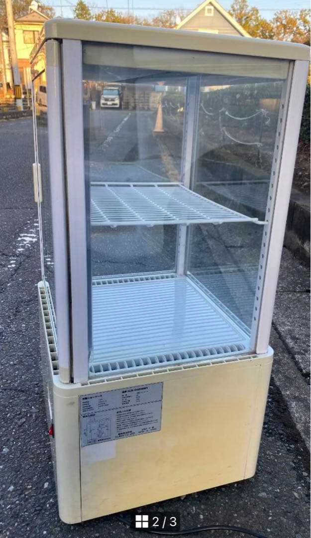 （ふらんく品）冷蔵ショーケース60L/ホワイト　HJR-FG60SWT