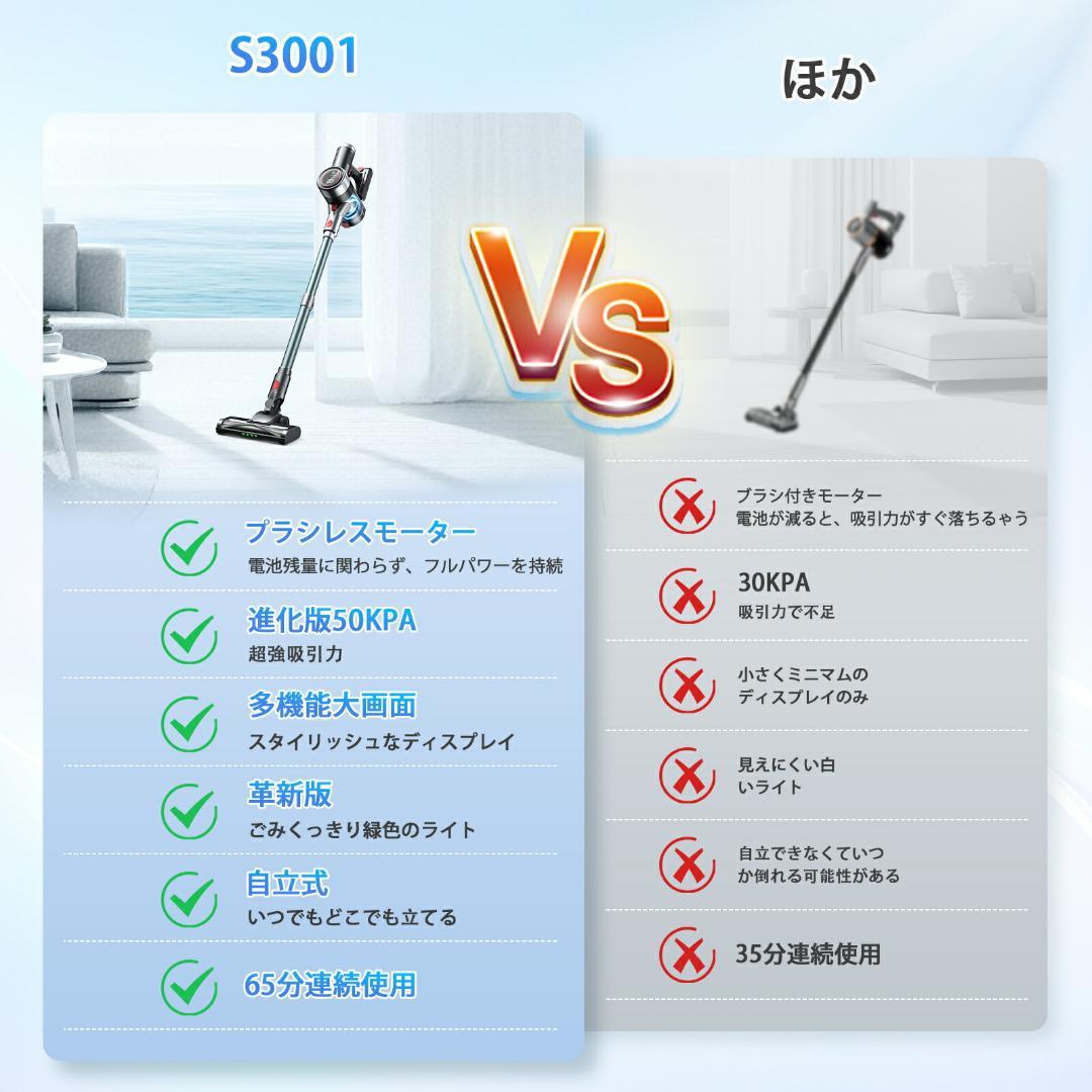 掃除機【吸引力完全進化60Kpa超強力!革新版グリーンLED