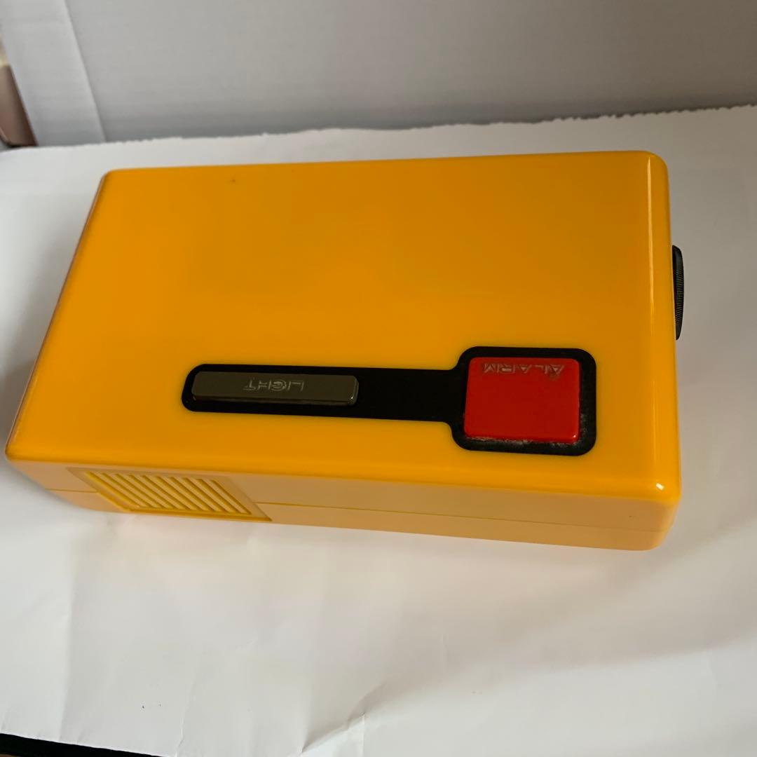 昭和レトロ、SEIKOパタパタ目覚まし時計 イエロー