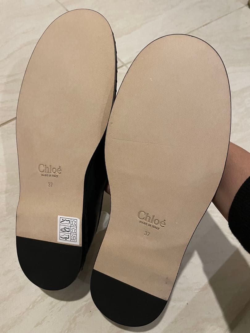 Chloé ブラック メリージェーン 37