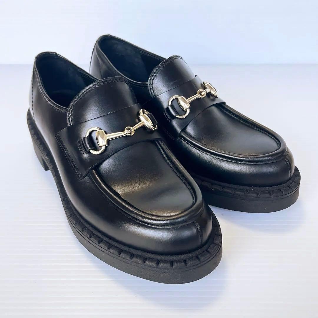 極美品✨ ペリーコサニー ビットローファー 黒 レザー 24cm イタリア製