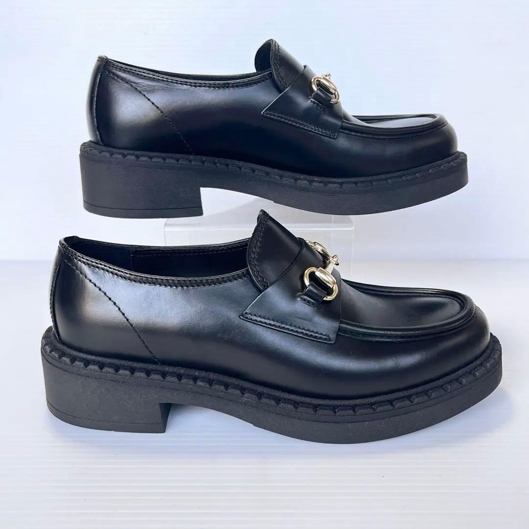 極美品✨ ペリーコサニー ビットローファー 黒 レザー 24cm イタリア製