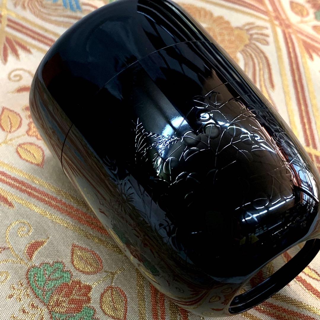 【長棗　虫秋草】新井司峰　共箱