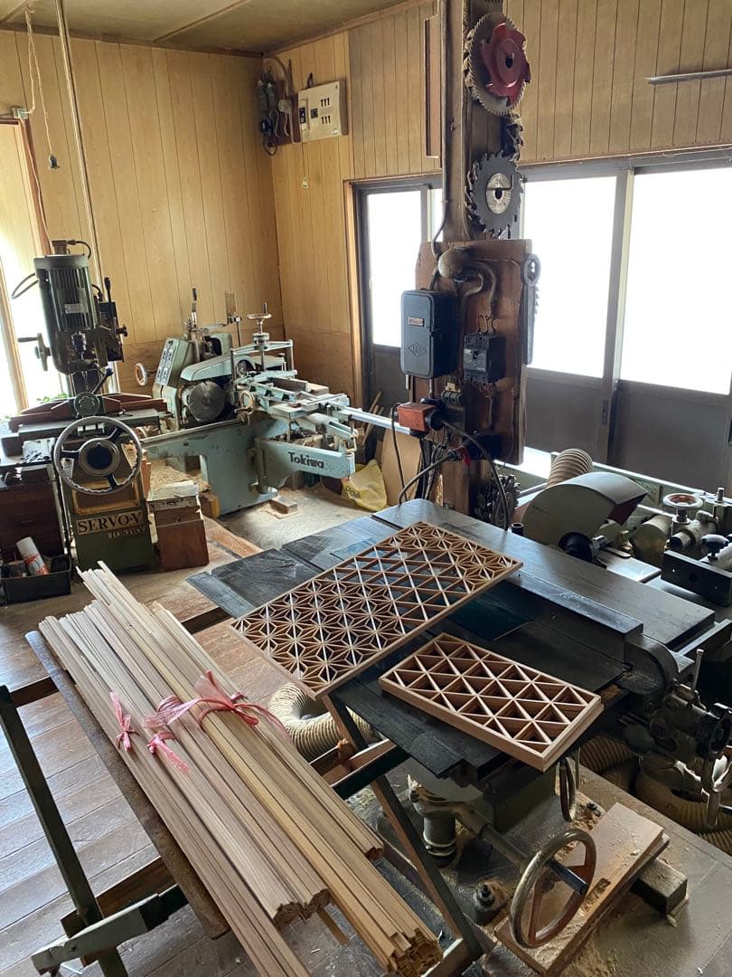 組子細工　衝立　パーテーション　伝統工芸品