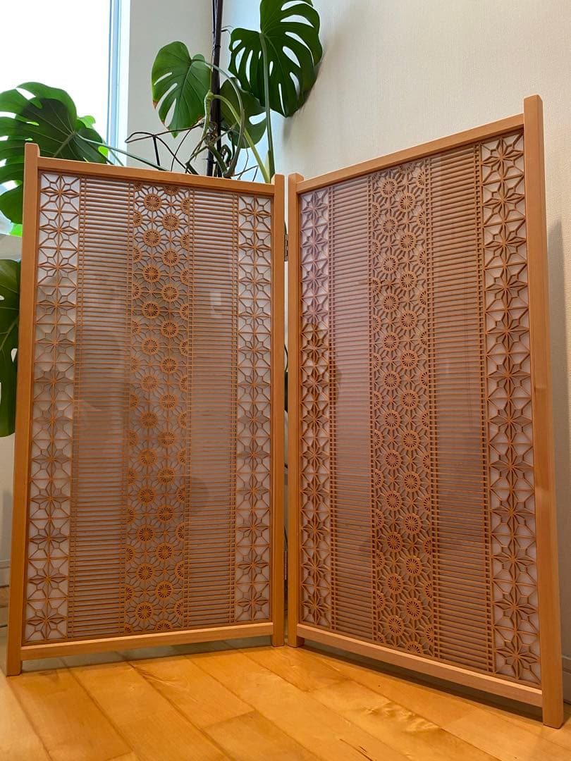 組子細工　衝立　パーテーション　伝統工芸品