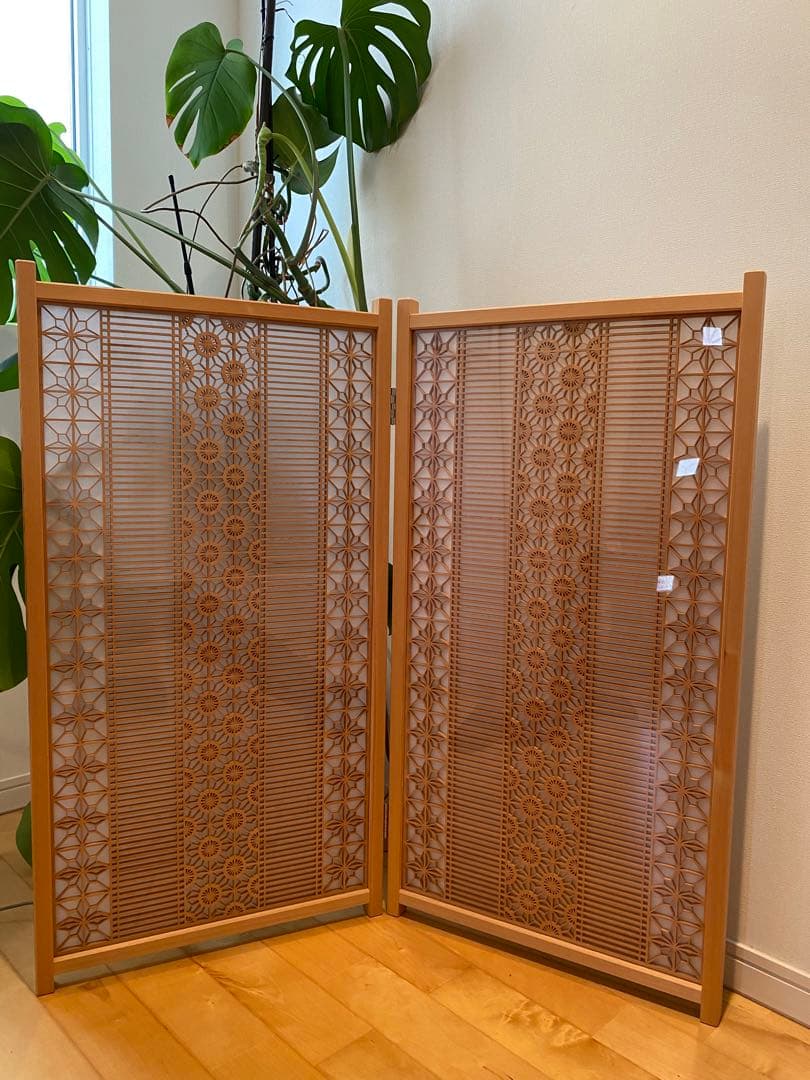組子細工　衝立　パーテーション　伝統工芸品