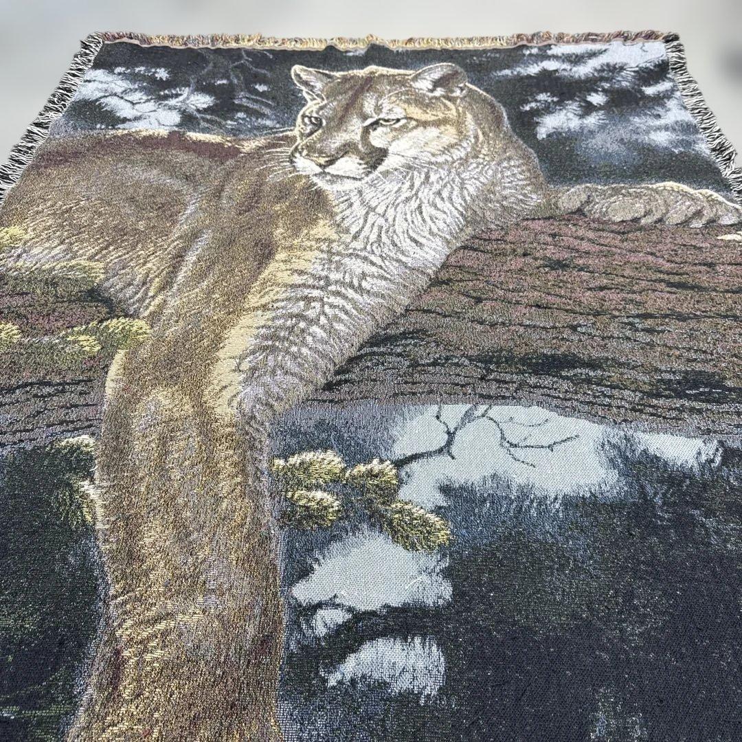 ピューマ　マルチカバー　ソファカバー　ヴィンテージラグ　170x127