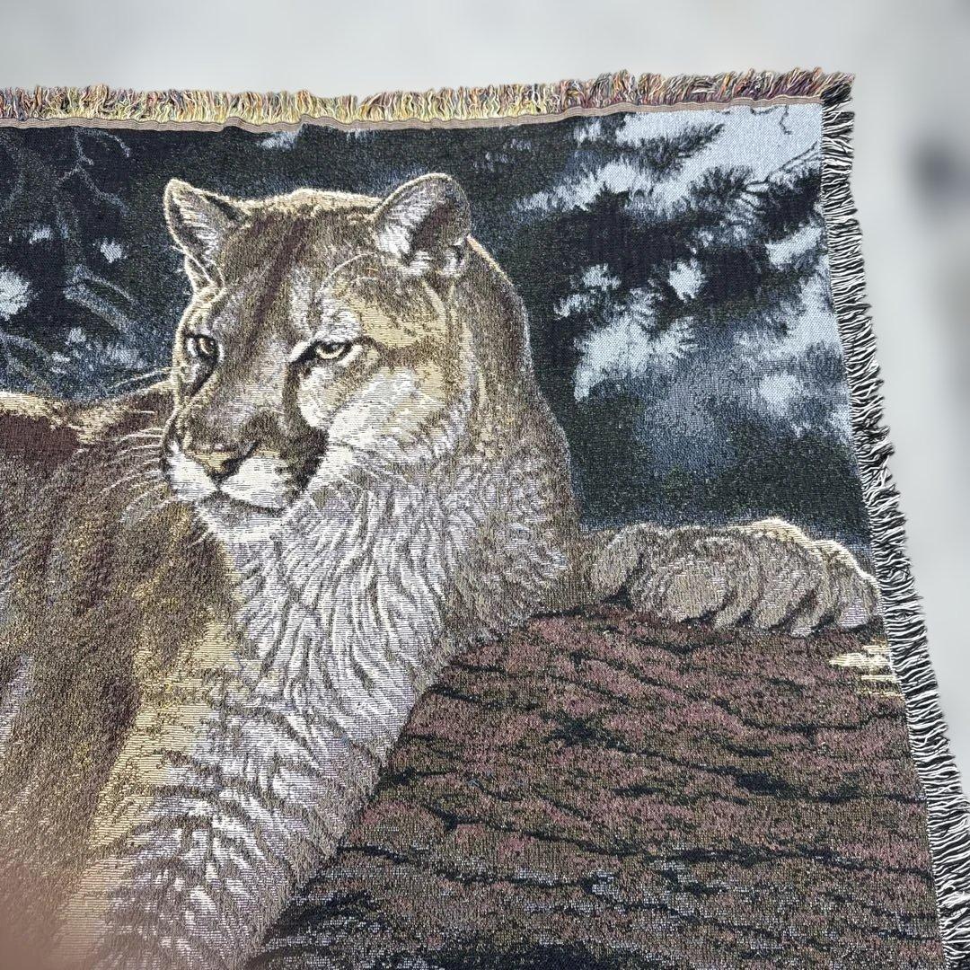 ピューマ　マルチカバー　ソファカバー　ヴィンテージラグ　170x127