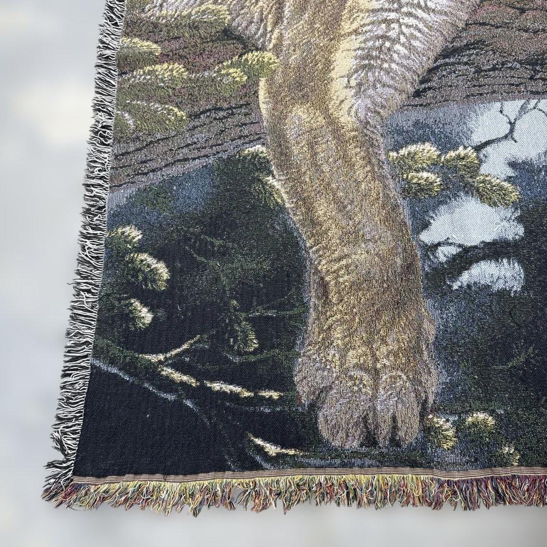 ピューマ　マルチカバー　ソファカバー　ヴィンテージラグ　170x127