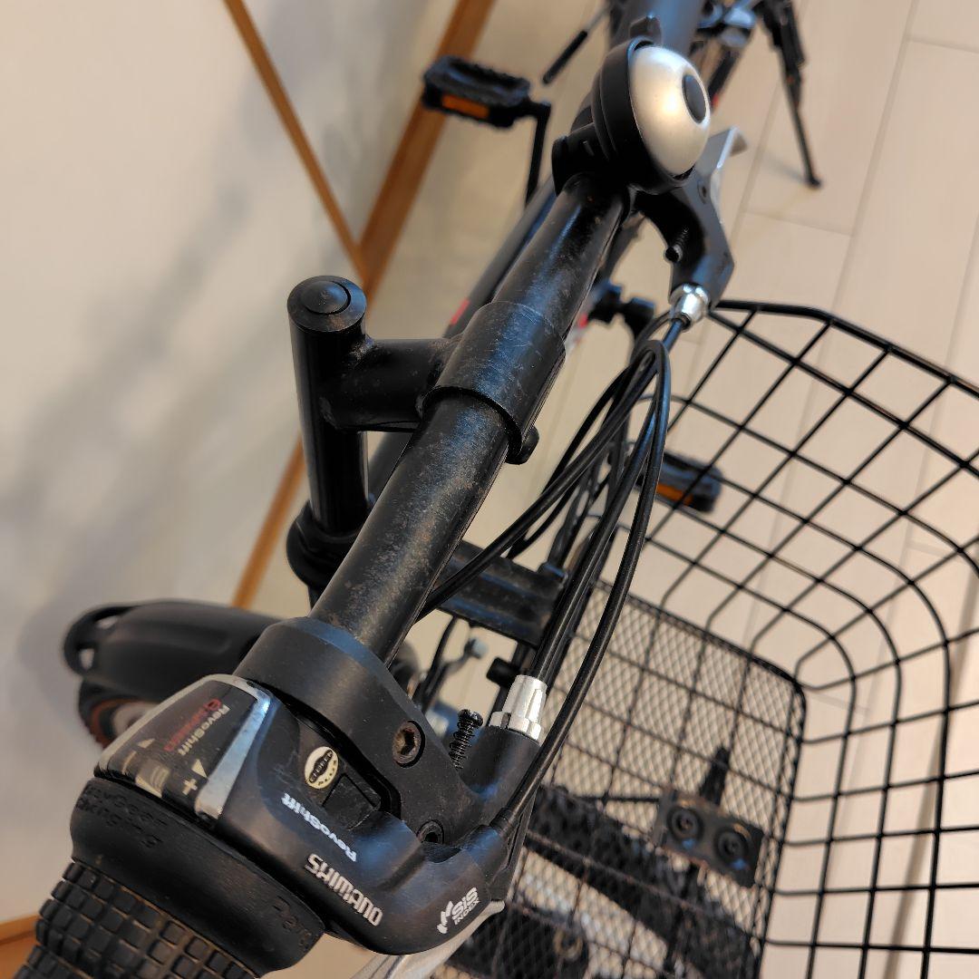 METEOR 子供用自転車 男の子 24インチ ブラック 前カゴ付き