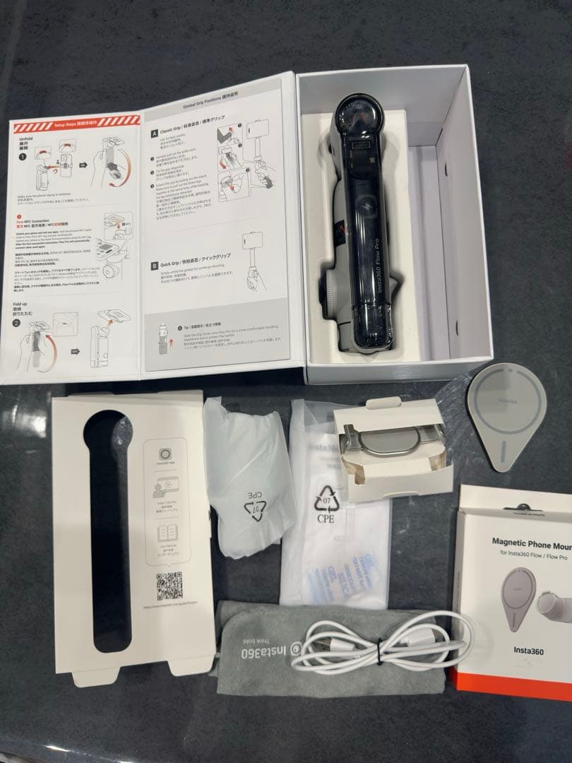 即日発送可　Insta360 Flow Pro &マグネットフォンマウントセット