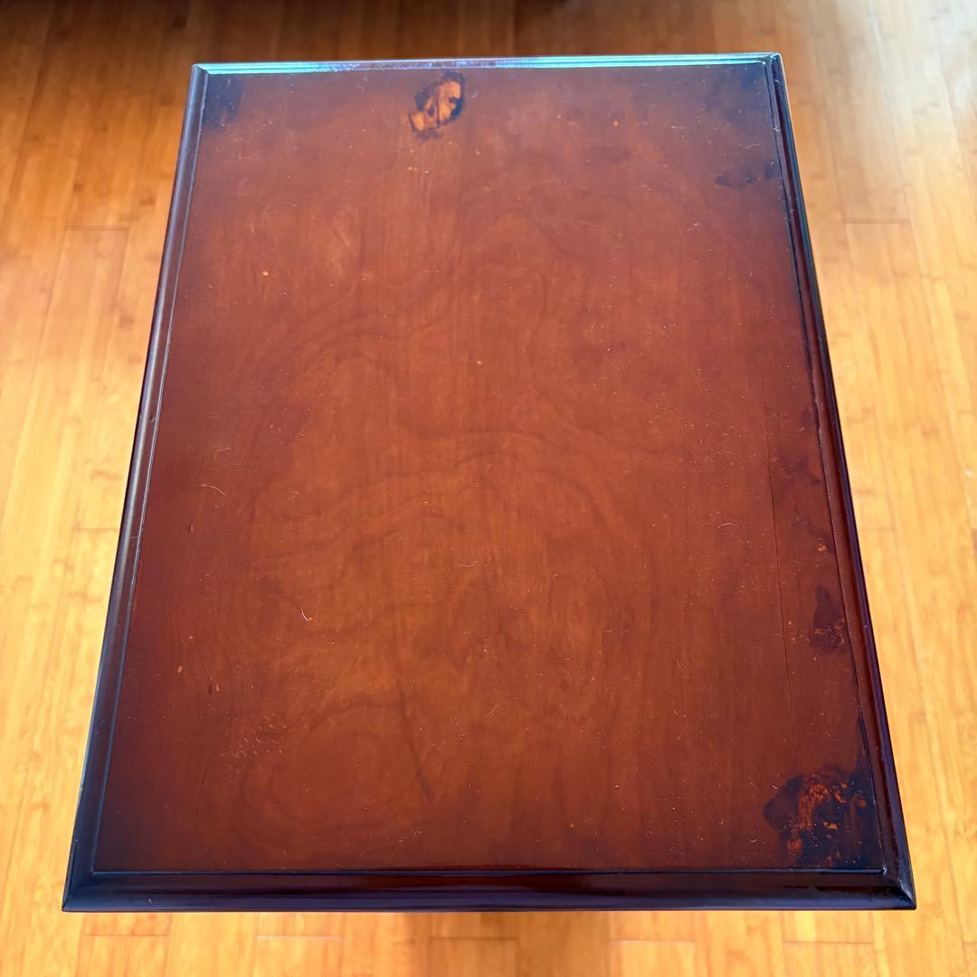 【 送料込み 】国産 ビンテージ 木製 ナイトテーブル 収納棚 引き出し付