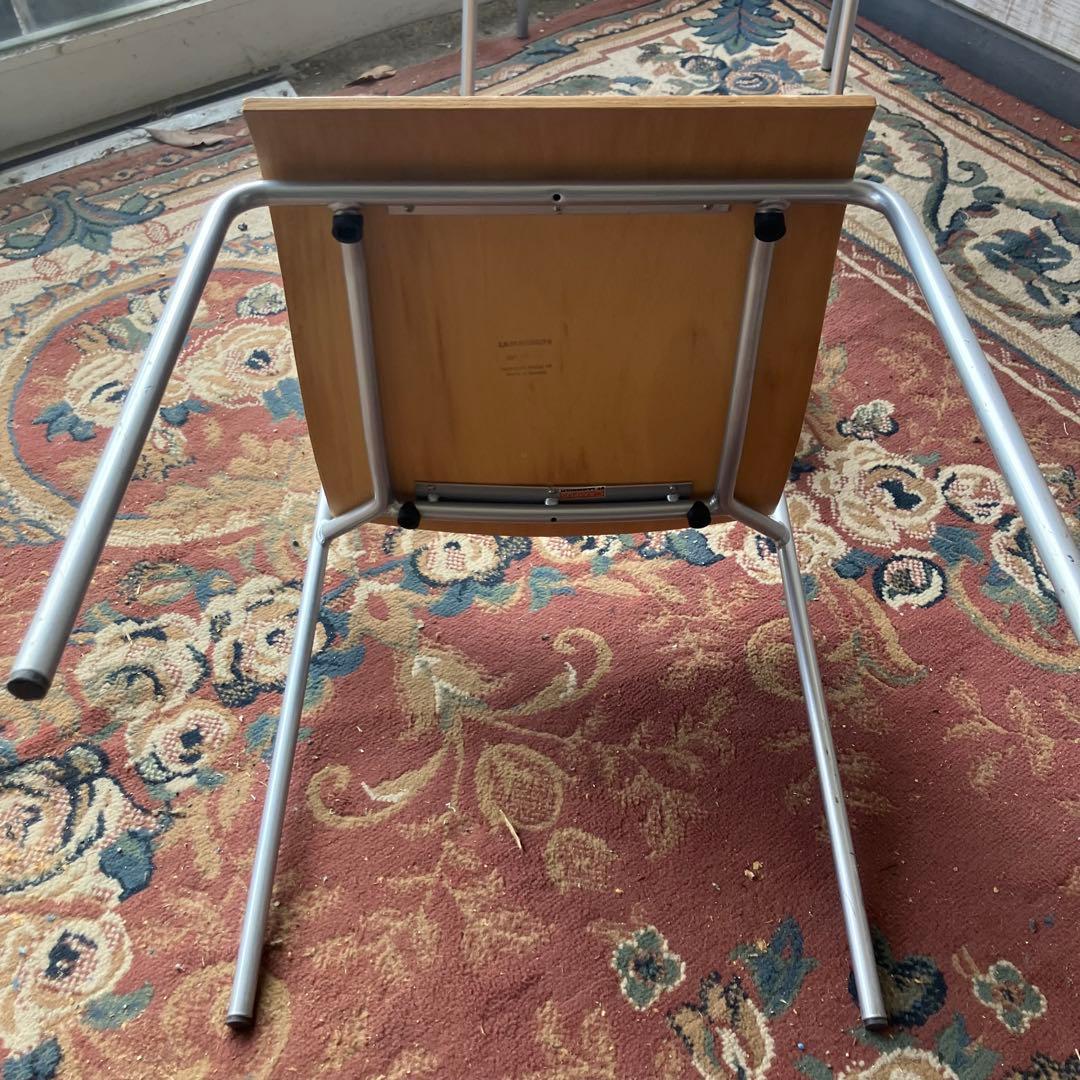 北欧レトロ ラムホルツ キャンパス プライウッドチェア 3脚セット