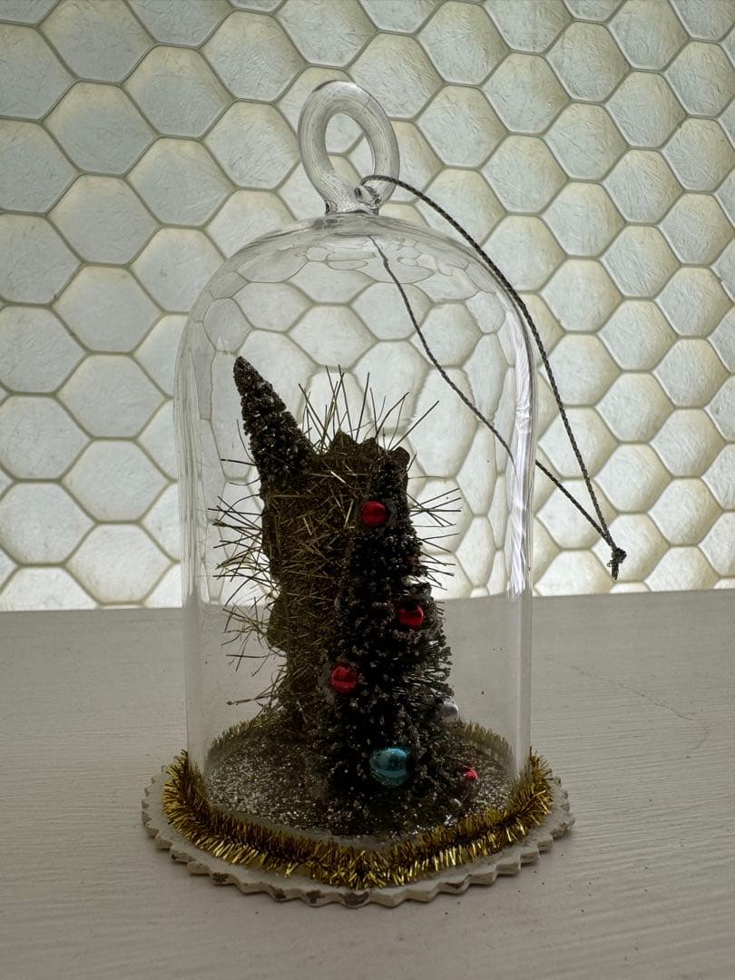 クリスマスオーナメント　サンタクロースとツリードーム　アッシュペーフランス