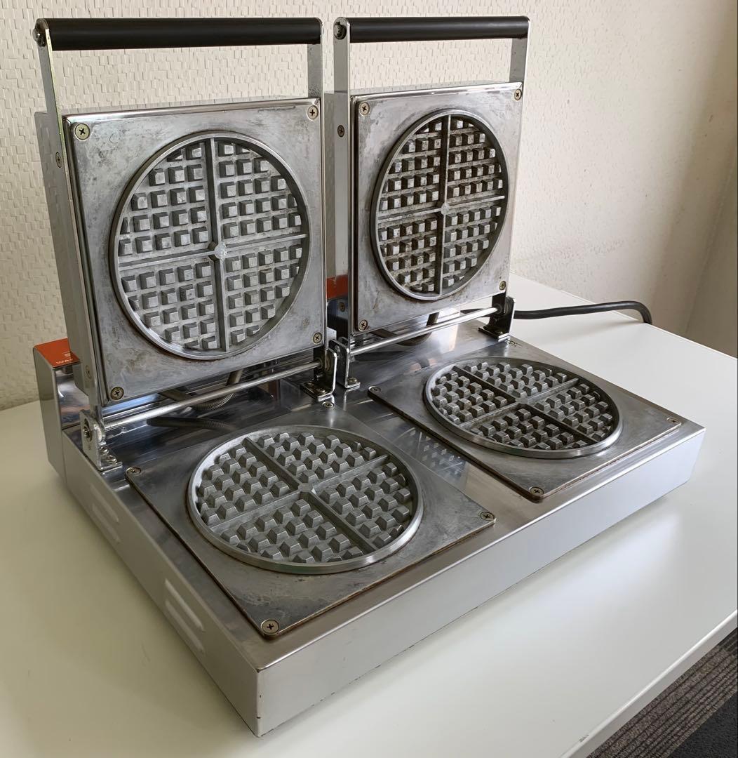 サンテック ワッフルベーカー プレート直径 175mm ST-2 業務用