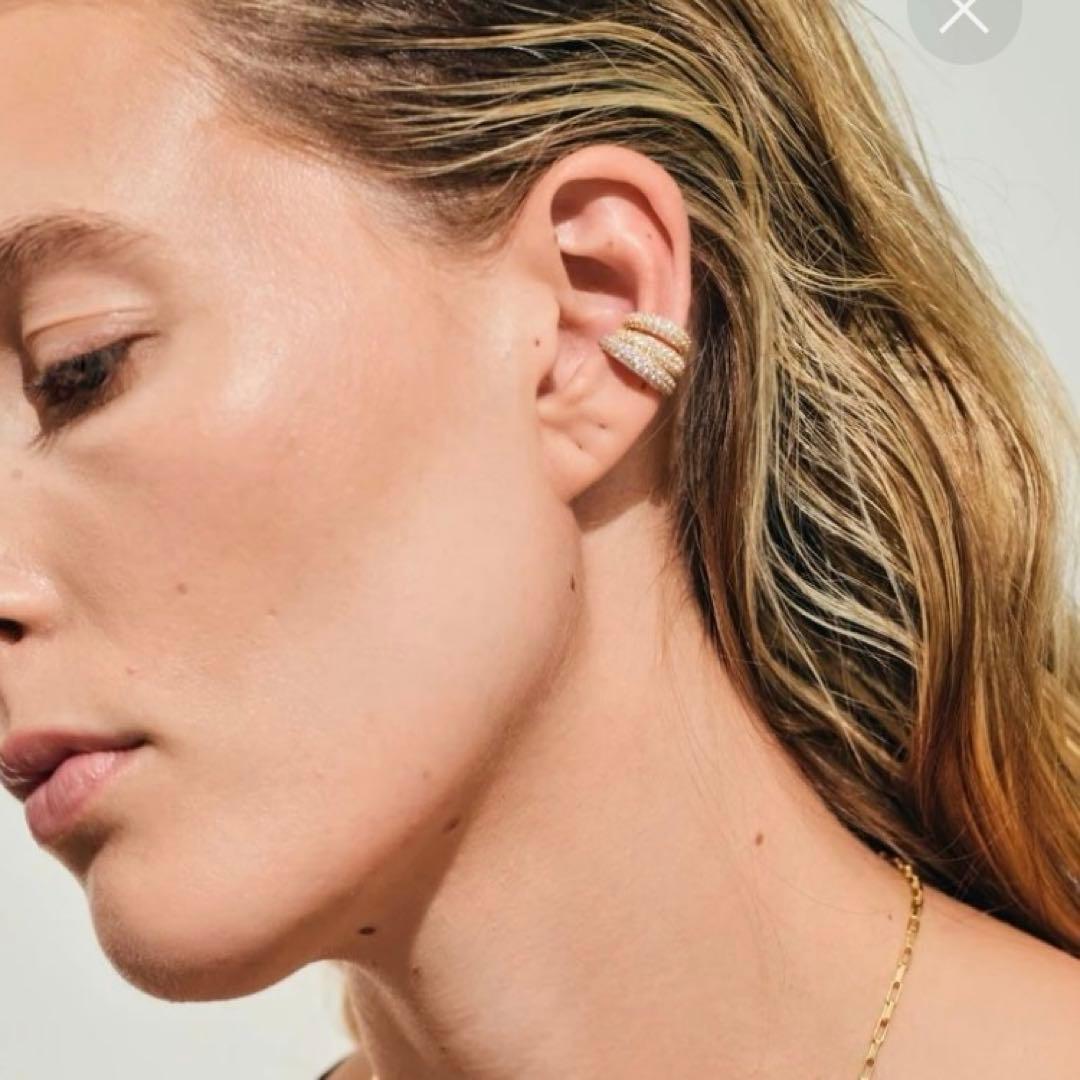 ☆試着のみ☆ 付属品あり　TOM WOOD EAR CUFF ジルコニア