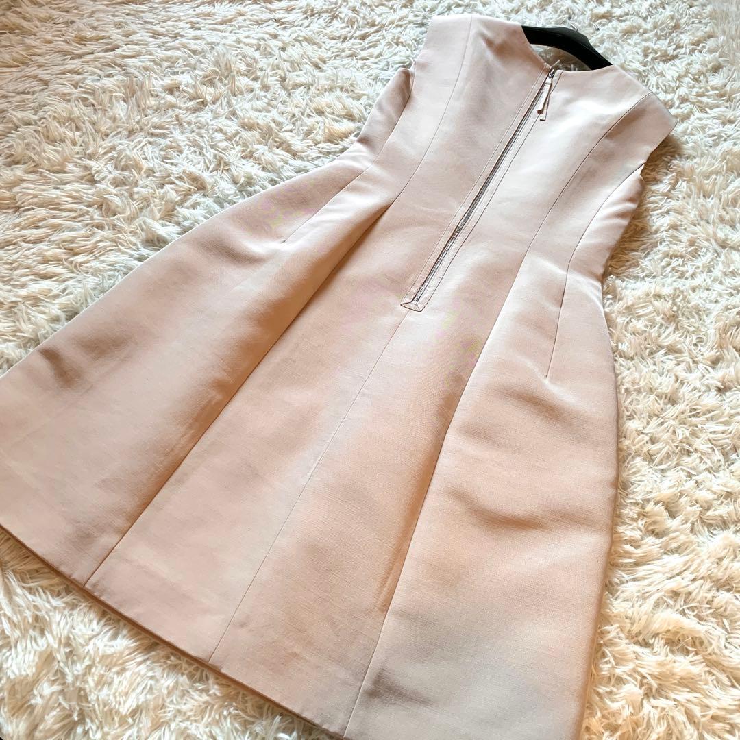 未使用級✨定価14万 フォクシー ミュゲ ウールシルクワンピースドレス 40