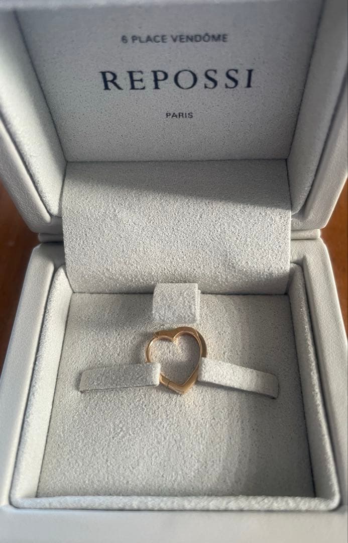 Repossi レポシ　ハート型 ピアス(片耳用)