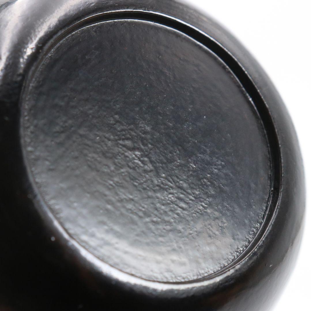 一閑塗師 閑山作 一閑張り平棗 茶道具 共箱　AC990