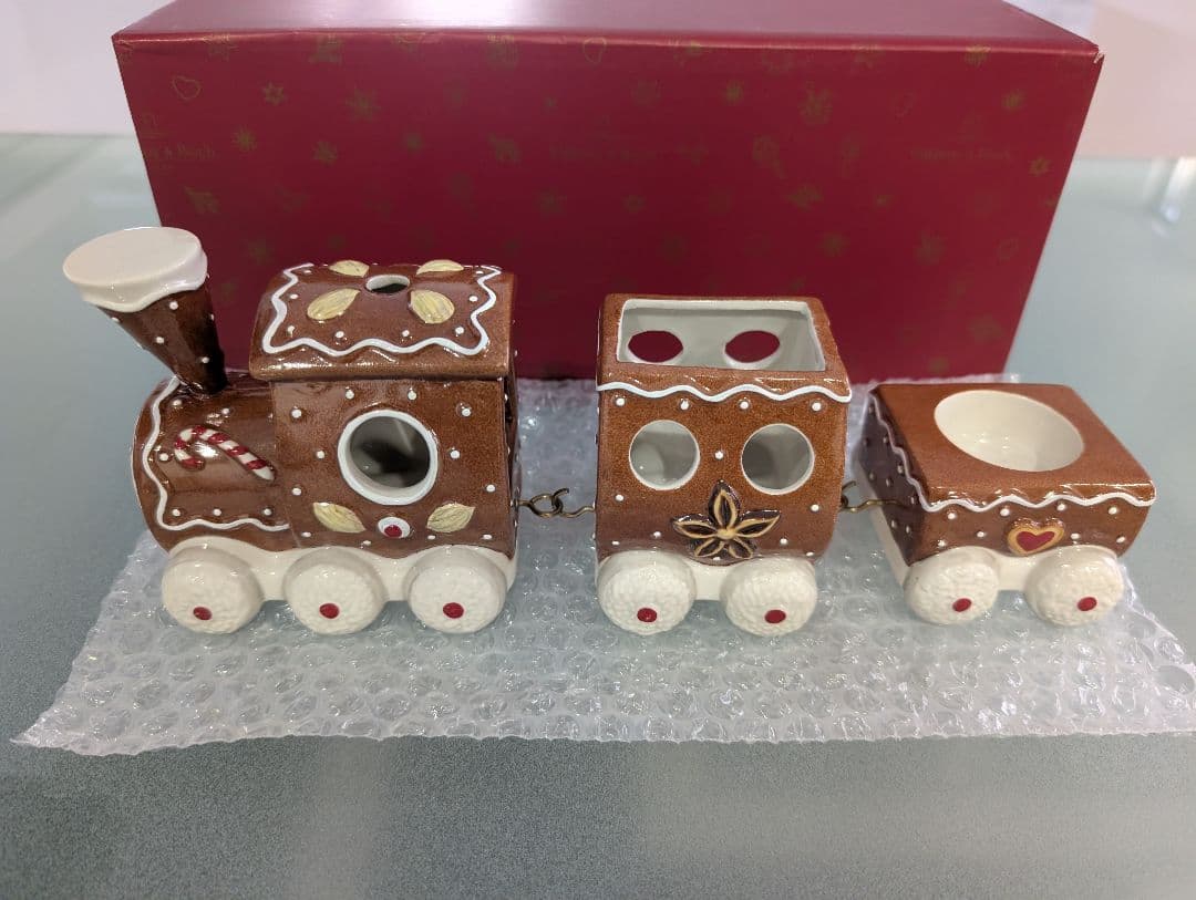 ビレロイ＆ボッホ　Villeroy＆Boch　クリスマス　陶器　列車　お菓子
