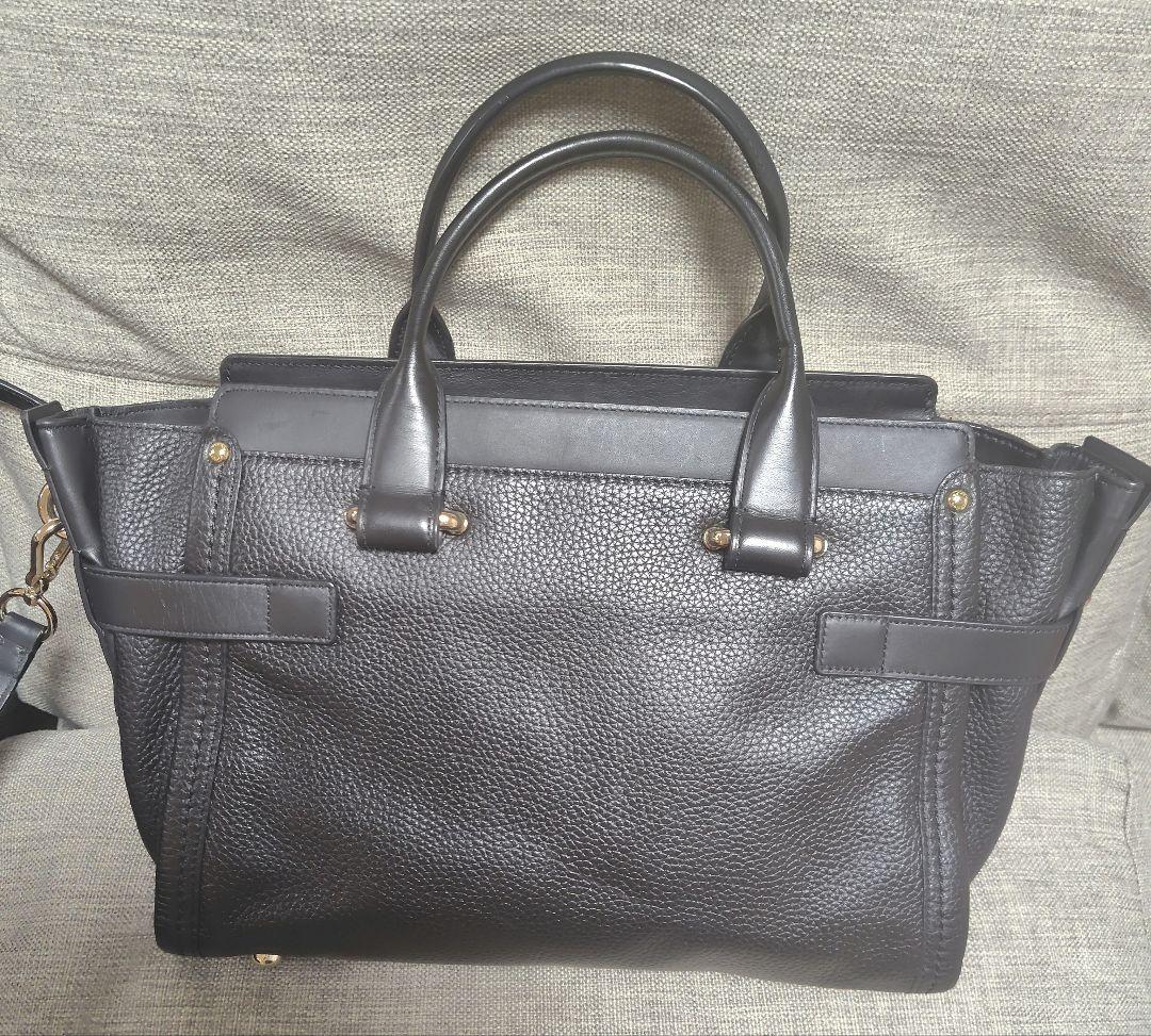 COACH スワッガー ショルダーバッグ ハンドバッグ コーチ ブラック
