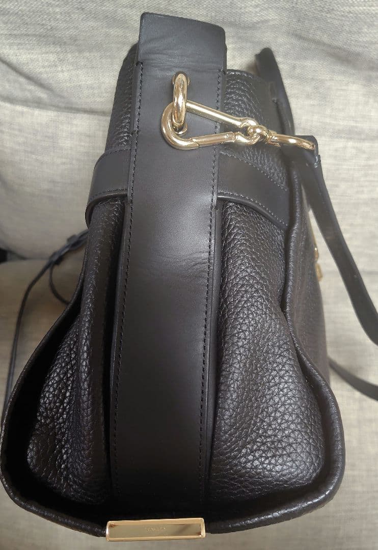 COACH スワッガー ショルダーバッグ ハンドバッグ コーチ ブラック