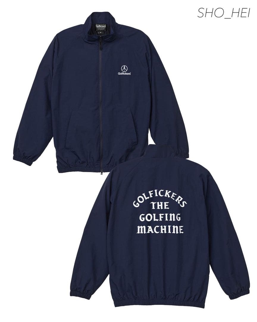 【新品】Golfickers ナイロンジャケット（紺Ｍ）