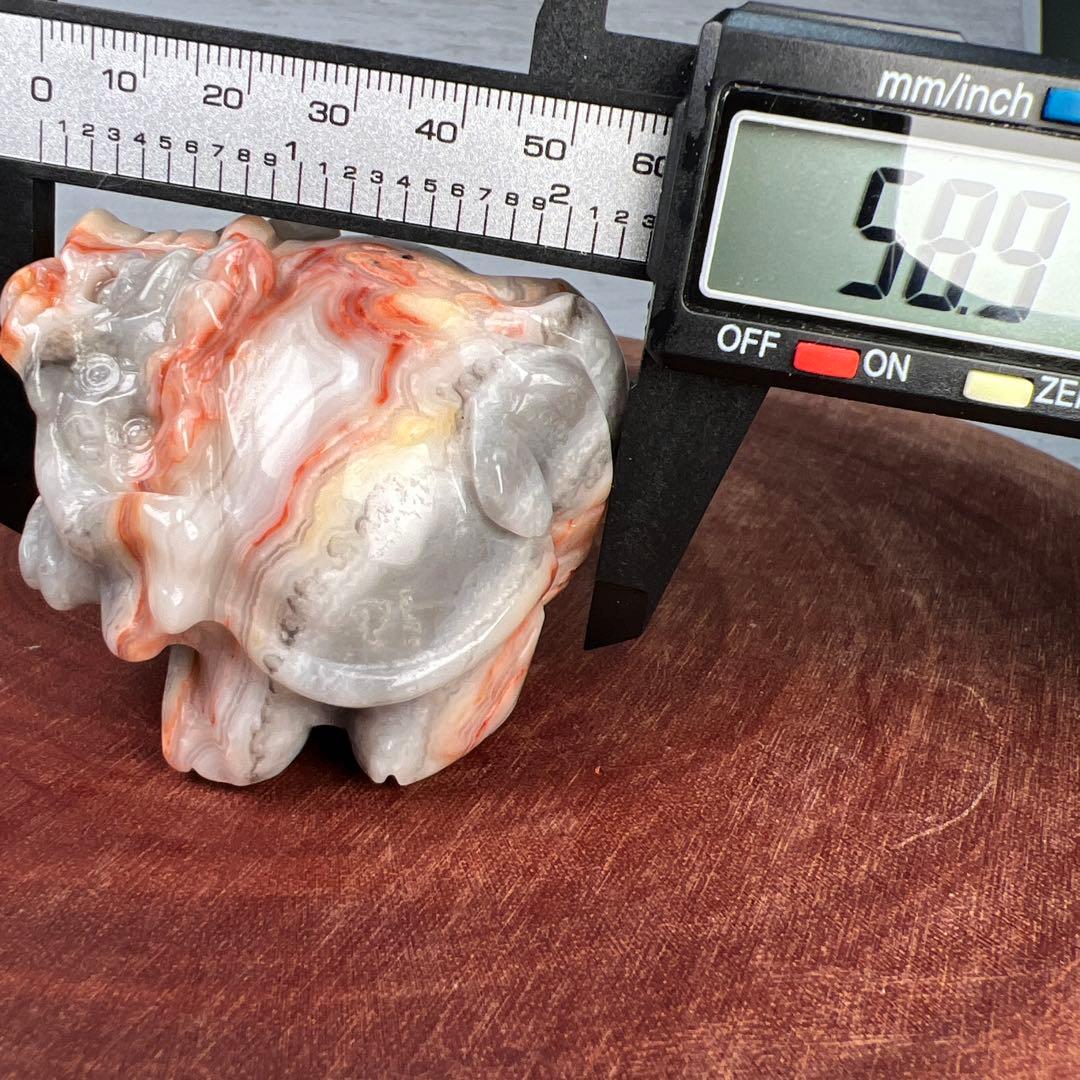 天然石　ロングイ　メキシコ瑪瑙　メキシコクレイジーアゲート　228グラム