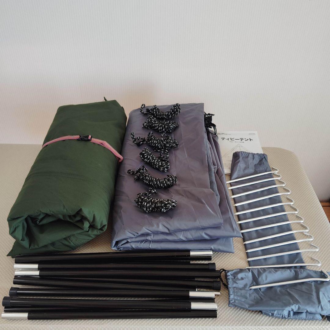 Wolfyok ワンポールT/C　ソロティピーテント 煙突ポート付