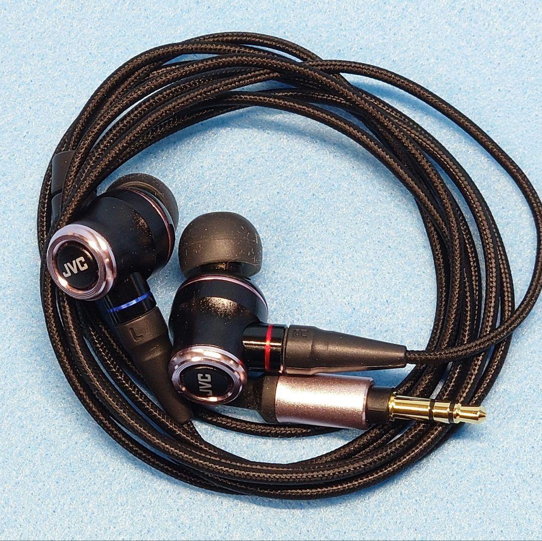 「専用」JVC HA-FW01 リケーブル/ハイレゾ対応 WOODイヤホン 美品
