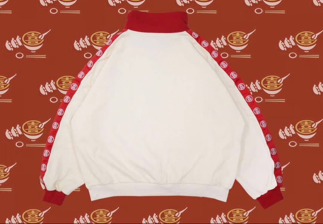 逃げ水あむ SOXSOCKS アツアツ餃子ハーフジップスウェット